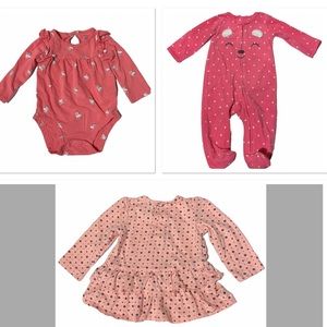 3 Girls outfits 6month
